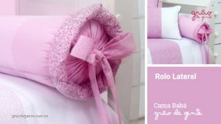 Kit Cama Babá Corujinha Rosa | Ref: 51997
