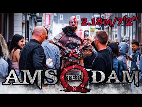 GIANT KRATOS 2.18M/7'2" AMSTERDAM (THE DUTCH GIANT AS GOD OF WAR)