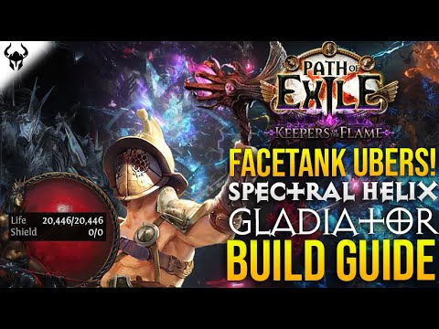 FACETANK UBERS With Spectral Helix Gladiator Build Guide (POE Hammerdin) | PoE 3.27