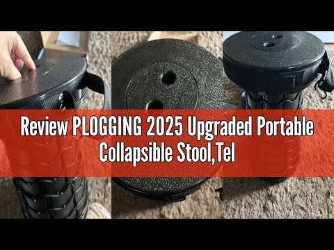 Review PLOGGING 2025 Upgraded Portable Collapsible Stool,Telescoping Stool, Retractable Folding Stoo