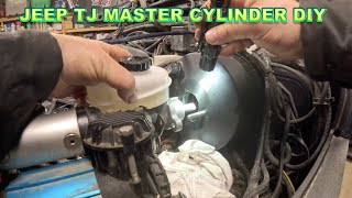 JEEP TJ HOW TO REPLACE MASTER CYLINDER DIY