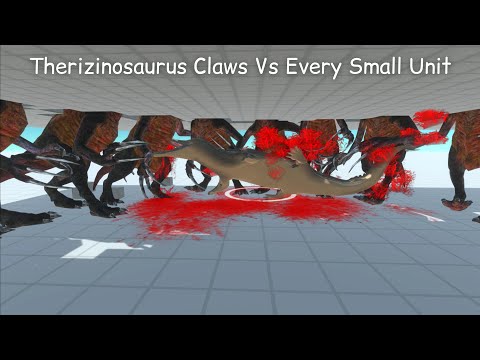 Therizinosaurus Сlaws Vs Every Small Unit ARBS |Animal Revolt Battle Simulator