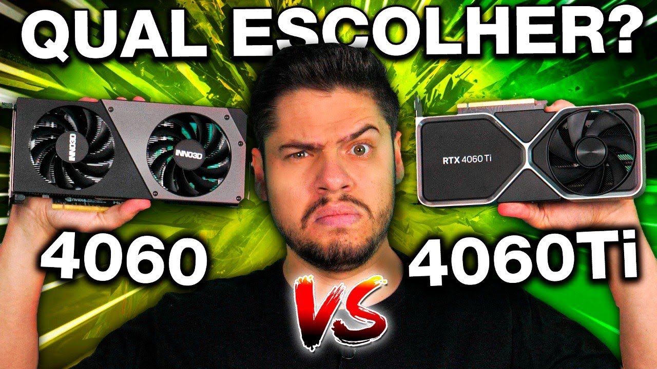 RTX 4060 VS 4060 Ti: QUAL COMPENSA? LADO A LADO em GAMES, PREÇO, CONSUMO, VRAM e TEMPERATURA