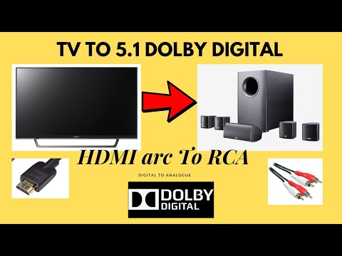 Smart TV to analogue 5.1 Dolby digital sound