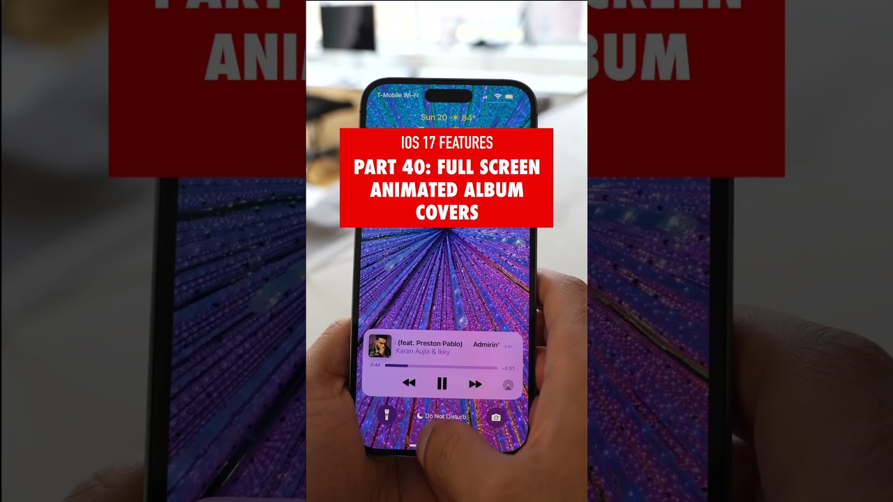 iOS 17 Features Part 40: Full Screen Album Artwork #tailormadetech #apple #ios17 #ios17features