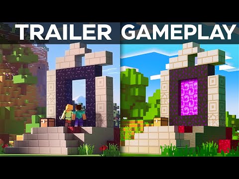 I Made Minecraft Look Exactly Like The Trailer!