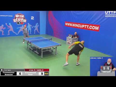 Головешкин Алексей0-3 Стасевский Олег Турнир  Восток 4 WIN CUP 18.10.2021. Прямой эфир Зал 2.