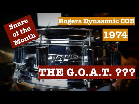 Vintage Rogers Dynasonic Chrome Over Brass 14"x5"  Snare Drum Review (Snare of the Month #12)