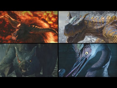 All Monster Intros in Monster Hunter Rise Compilation