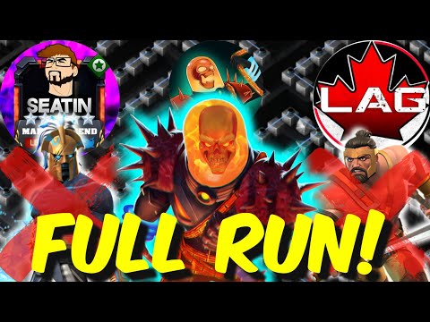 BEATING SEATIN & LAGACY - Labyrinth of Legends Speedrun with R5 CGR! - Marvel Contest of Champions