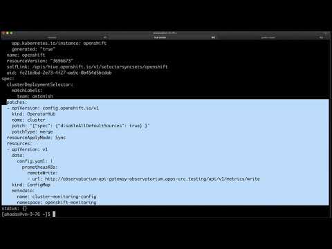 Applying gitops configuration in a multi-cluster environment using Argo CD and Openshift/Hive