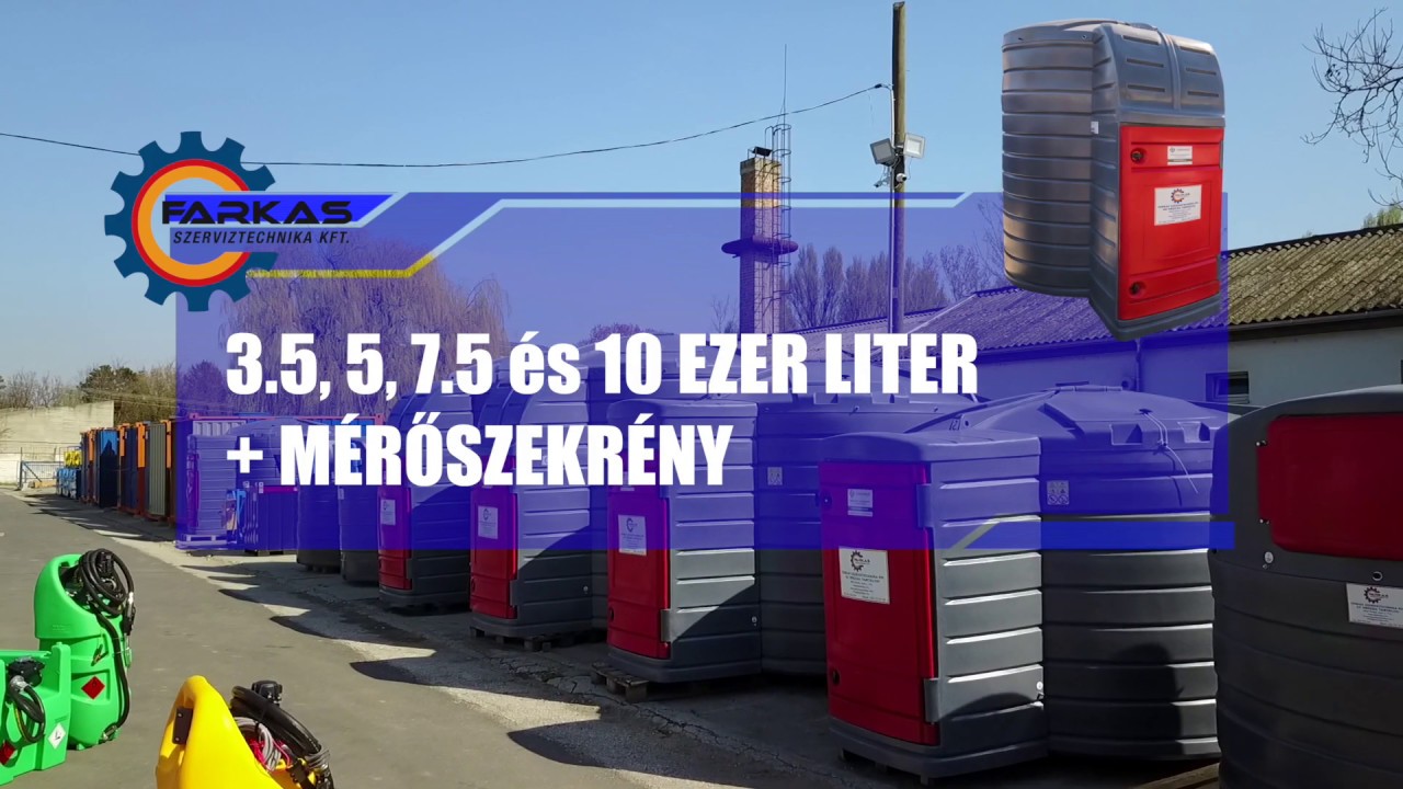 Raktárról! 7500 literes gázolajkút,  dupla falú műanyag üzemanyagkút,  gázolajtartály