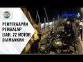 Polisi Sergap Ratusan Penonton Dan Peserta Balap Liar 72 Motor Diamankan Patroli