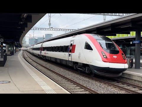 Durchfahrt des (SBB RABDe 500 ICN) beim Bahnhof Zürich Oerlikon
