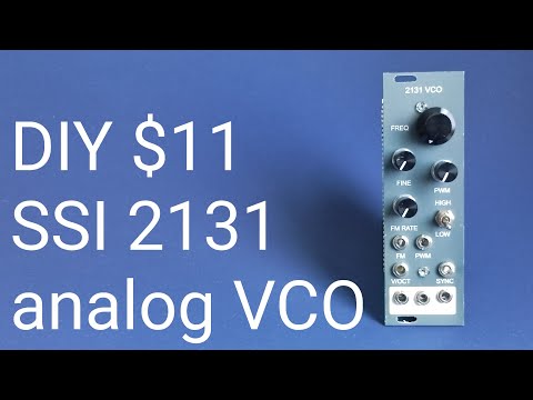 [$11] DIY eurorack modular synth SSI2131 VCO | analog oscillator