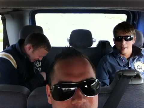 Alex M. aka Alex Megane, Paul Attrax & Friends on our way from a Gig in September 2010 :)