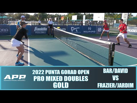 2022 APP Punta Gorda Pickleball Open Pro Mixed Doubles Gold: Bar/David VS Frazier/Jardim