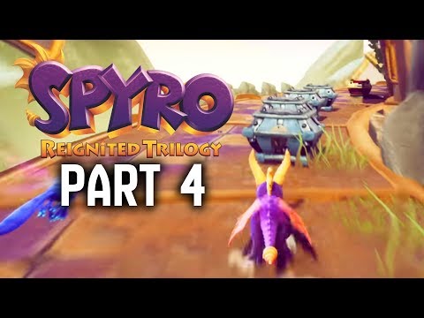 SPYRO REIGNITED TRILOGY Walkthrough Part 4 - 100% Magic Crafters / Blowhard & Wizard Peak