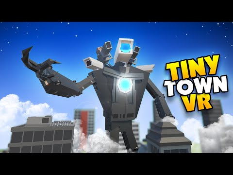 Giant CAMERA Monster Destroys The Biggest Monster in Tiny Town!