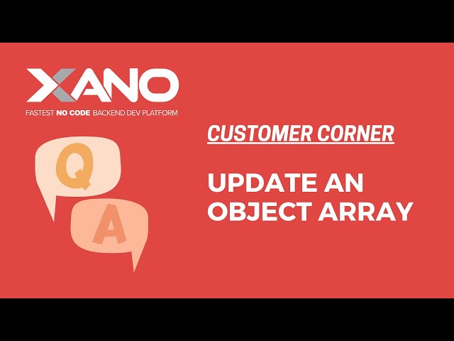 Update An Object Array