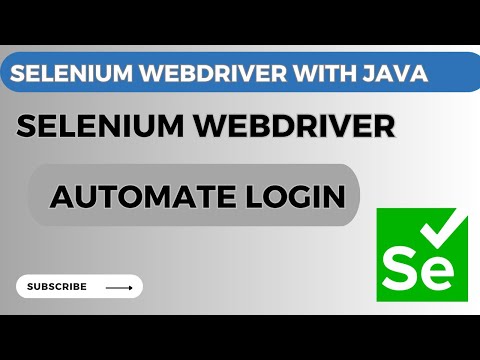 Selenium Webdriver Tutorial Automate Login Selenium Seleniumtutorial Seleniumwebdriver