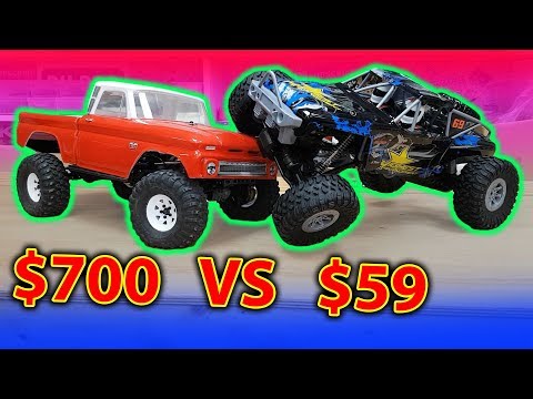 Cheap VS Expensive Radio Controlled RC Rock Crawler Car - Traxxas TRX-4 vs WLToys