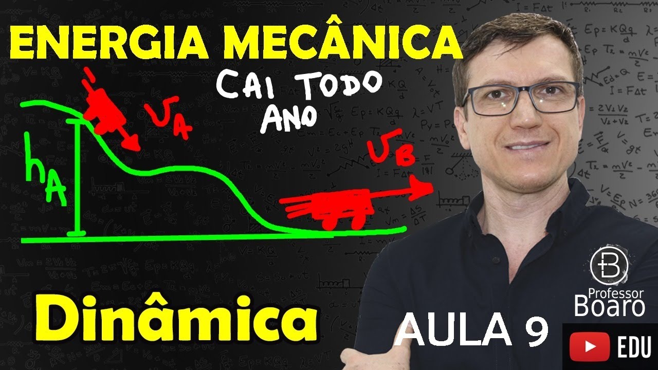 ENERGIAS: CINÉTICA, POTENCIAL e MECÂNICA - DINÂMICA - (TEORIA + EXERCÍCIOS) -  AULA 9