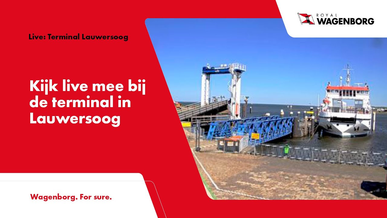 Live webcam view of Lauwersoog Ferry Terminal