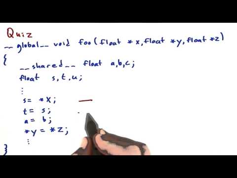 Quiz On Memory Access - Quiz - Intro to Parallel Programming