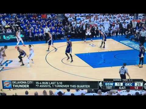 Roberson screen, pass and Ibaka 3