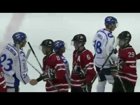 Finland-Canada exhibition game before 2013 World Juniors