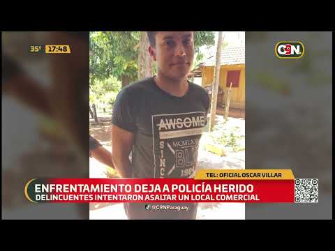 Enfrentamiento deja a policía herido