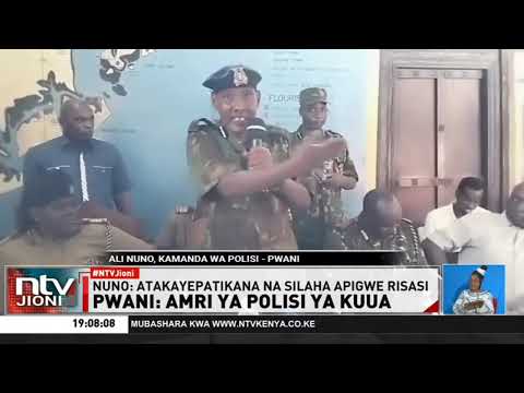 Kamanda wa polisi Pwani Kenya atoa amri ya kupiga risasi wahalifu wenye silaha