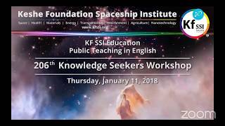 206th Knowledge Seekers Workshop Jan 11, 2018