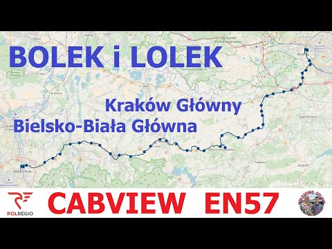 BOLEK I LOLEK Kraków - Bielsko-Biała [EN57 CabView4K] #polregio