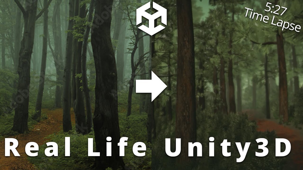 Create a forest from an image in Unity | Speed Level Design (Jade Forest)