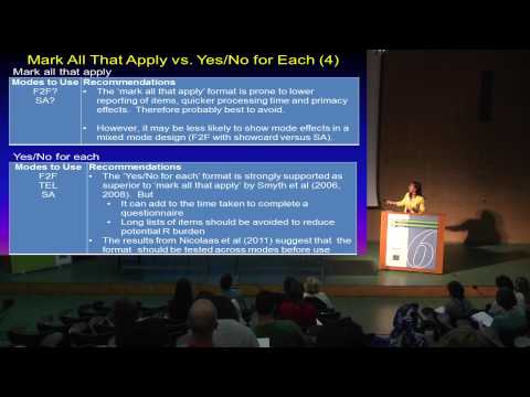 NCRM Video: The questionnaire design pitfalls of multiple modes
