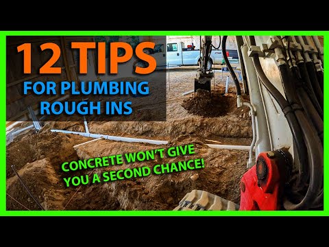 How To Rough In Underground Plumbing for Bathroom, Floor Drains, & Sinks, Using PEX & PVC