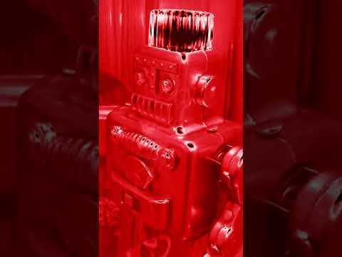 Smoking Spaceman Robot - Bare Metal variation 1980s Made in Japan