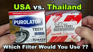Purolator Tech Oil Filter TL14459 vs. Toyota Oil Filter 90915-YZZS1 For A Subaru BRZ