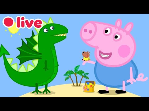 🔴 LIVE! George Pig's MOST Iconic Moments 🦖💙 Peppa Pig FULL EPISODES | Kids Cartoons (With Captions)