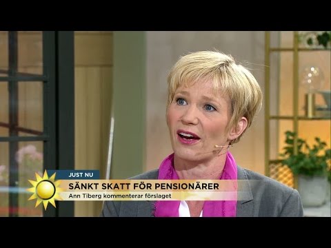 Ann Tiberg: "Dyrt att sänka skatten för pensionärer" - Nyhetsmorgon (TV4)