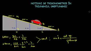 Noţiuni de trigonometrie în triunghiul dreptunghic