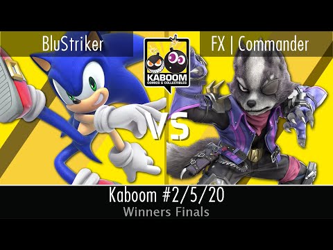 BluStriker (Sonic) vs FX | Commander (Wolf/Snake/Donkey Kong)- Winners Finals - Kaboom 2/5/20