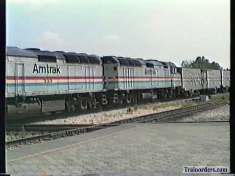 Classic Railroad Series 368 - Santa Fe, Amtrak and Metra at Joliet, IL Summer 1991