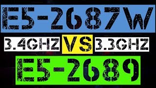XEON E5-2687W VS E5-2689
