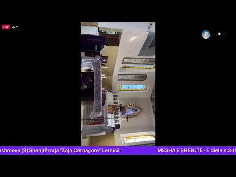 MESHA E SHENJTË - E diela e 3-të e Kreshmeve (B) Shenjtërorja "Zoja Cërnagore" Letnicë