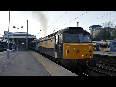 Northern Belle 47790 thrashes out of Norwich