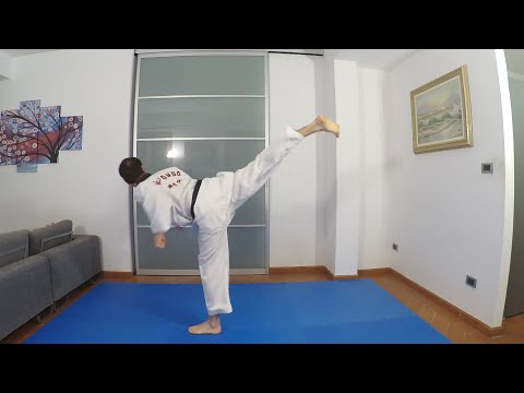 Il calcio posteriore nel Taekwondo - DWIT CHAGI - back kick - tutorial - tecnica, consigli, errori