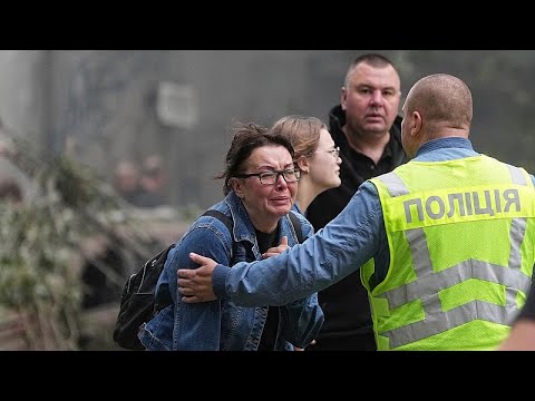 WATCH: Rescue efforts in Kyiv after Russian missile strikes kill six